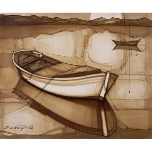 Salman Farooqi, 30 x 36 Inch, Acrylic on Canvas, Seascape Painting, AC-SF-649 Salman Farooqi, 30 x 36 Inch, Acrylic on Canvas, Seascape Painting, AC-SF-649